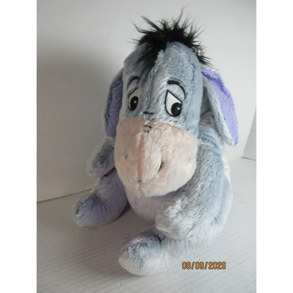 Disney Store Eeyore Plush Winnie the Pooh Iced Blue Stuffed Animal Toy